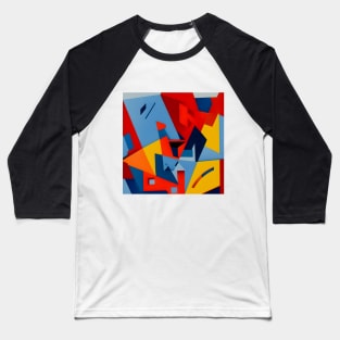 Abstract Pattern Baseball T-Shirt